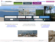 Tablet Screenshot of locationarcachon.org
